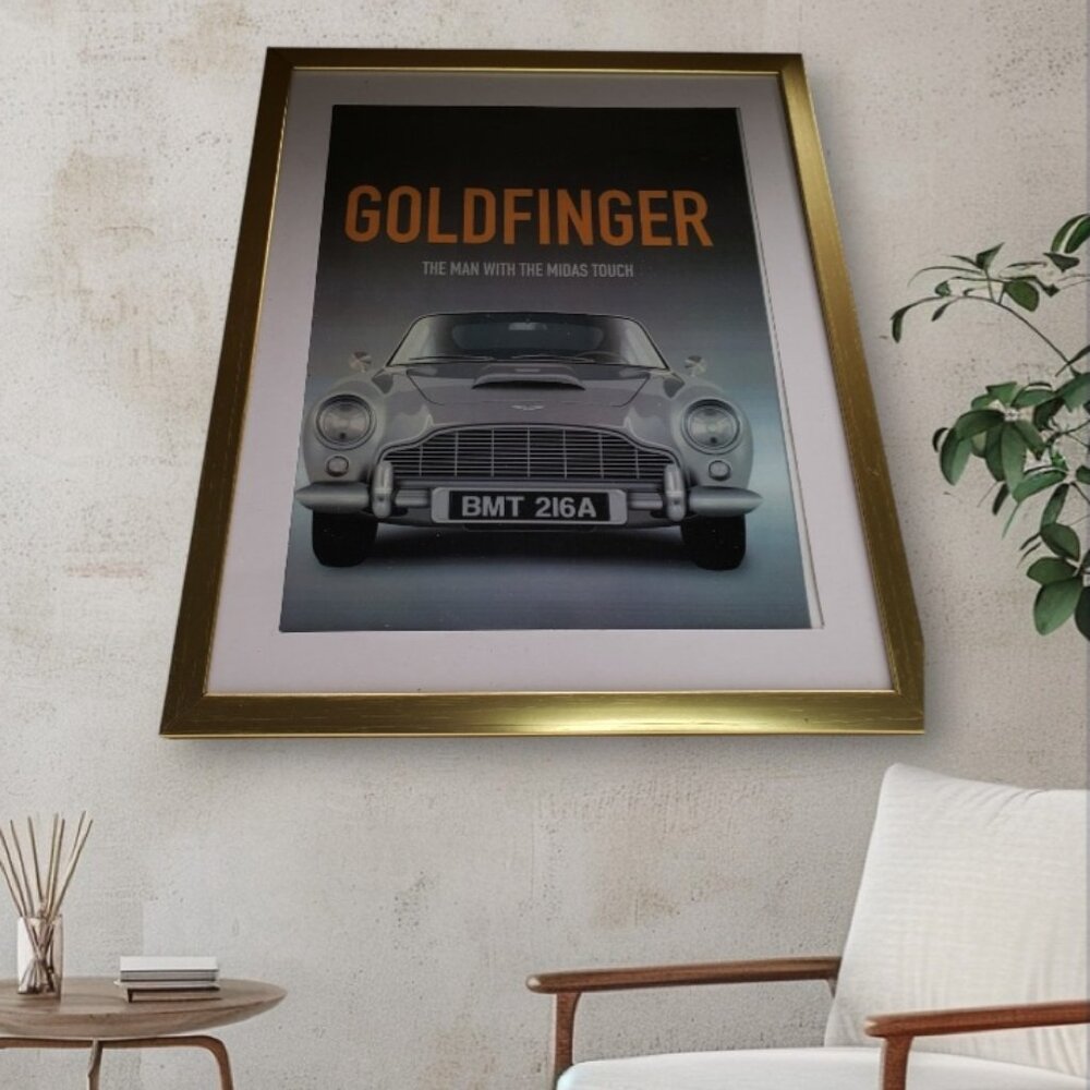 Wall Art 8x10" GOLDFIINGER" The Movie Framed Art